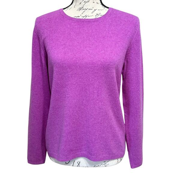 Charter Club Sweaters - Charter Club Cashmere Turtleneck Sweater Medium Petite Plum Purple 2 Ply Women